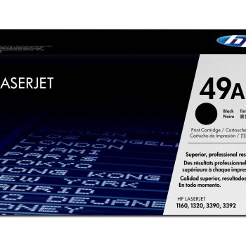 Cartucho de Tóner HP 49A Negro Original para LaserJet - Modelo Q5949A