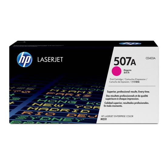 Cartucho De Tóner Hp 507A Magenta Laserjet Original (Ce403A) - CE403A