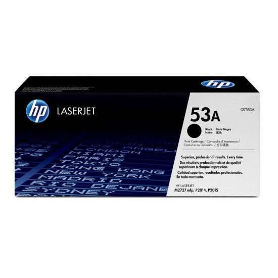 Cartucho De Tóner Hp 53A Negro Laserjet Original (Q7553A) - Q7553A