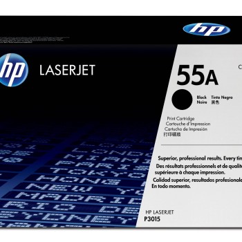 Cartucho de Tóner HP 55A Negro Original para LaserJet - Modelo CE255A