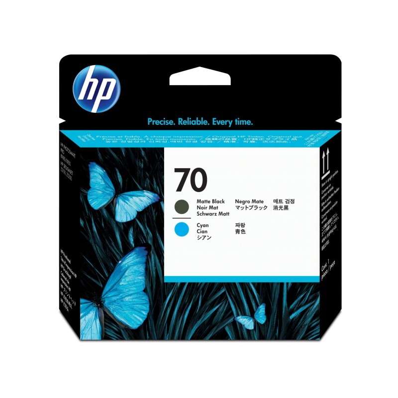 Cabezal De Impresión Hp 70 Cian Negro Mate Original (C9404A) - C9404A