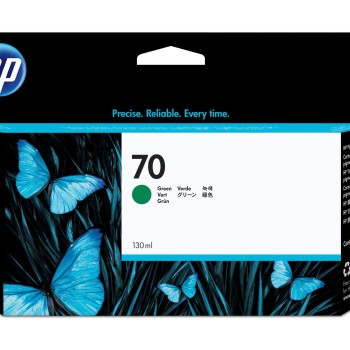 Cartucho de Tinta HP 70 Verde Original C9457A - 130ml para Impresoras Designjet
