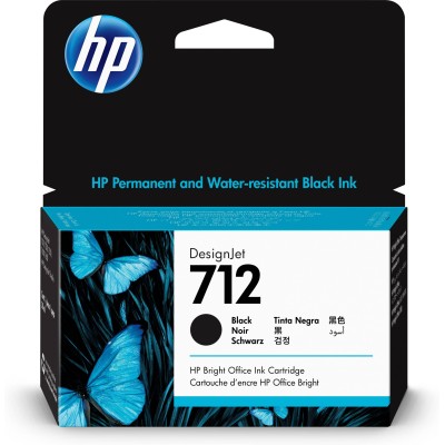 Cartucho de Tinta HP 712 - Negro - DesignJet - Original (3ED70A) - 3ED70A