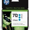 Cartucho de Tinta HP 712 - Cian - DesignJet - Original - (3ED77A) - 3ED77A Cartucho de Tinta HP 712 - Cian - DesignJet - Original - (3ED77A) - 3ED77A