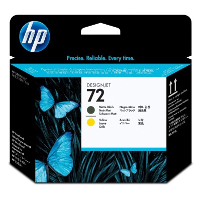 Cabezal De Impresión Hp 72 Negro Mate Amarillo Original (C9384A) - C9384A
