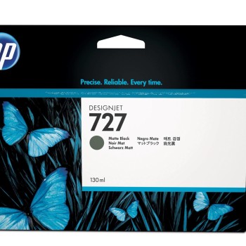 Cartucho de Tinta HP 727 Negro Mate Original para Plotter B3P22A
