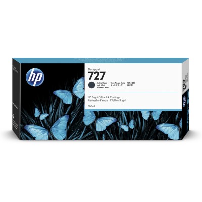 Cartucho De Tinta Hp 727 Negro Mate Original (C1Q12A) - C1Q12A