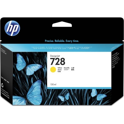 Cartucho De Tinta Hp 728 Amarillo Original (F9J65A) - F9J65A