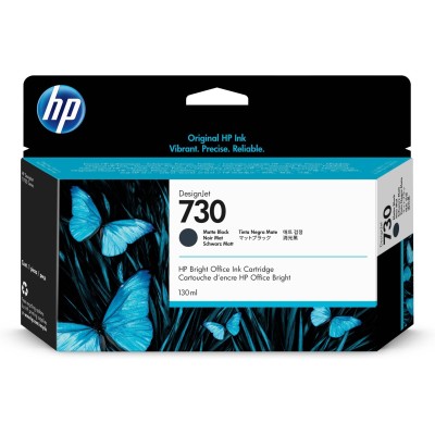 Cartucho De Tinta Hp 730 Negro Mate Original (P2V65A) - P2V65A