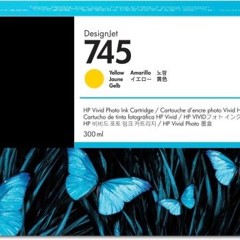 Cartucho de Tinta HP 745 Amarillo Original Alto Rendimiento XL - Modelo F9K02A