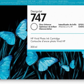 Cartucho de Tinta HP 747 Potenciador de Brillo Original para HP DesignJet Z9 - Modelo P2V87A
