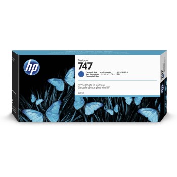 Cartucho De Tinta Hp 747 Azul Cromático Original (P2V85A) - P2V85A