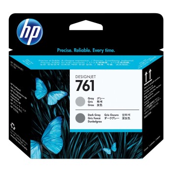 Cabezal de Impresión HP 761 Color Gris/Gris Oscuro Original - Modelo CH647A