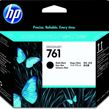 Cabezal de Impresión HP 761 Negro Mate Original - Modelo CH648A