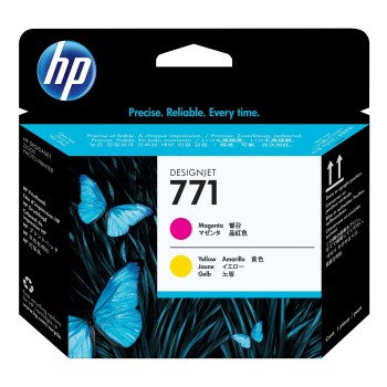 Cabezal de Impresión HP 771 Magenta Amarillo Original para DesignJet Z6200 - Modelo CE018A