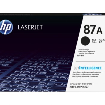 Cartucho de Tóner HP 87A Negro Original para LaserJet Enterprise y Pro - Modelo CF287A