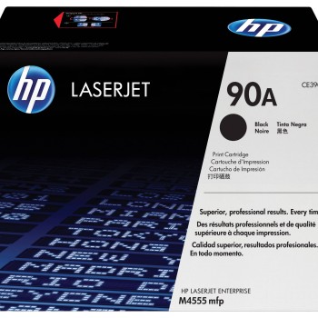 Cartucho de Tóner HP 90A Negro Original para LaserJet Enterprise - Modelo CE390A