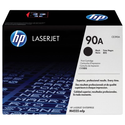 Cartucho De Tóner Hp 90A Negro Laserjet Original (Ce390A) - CE390A