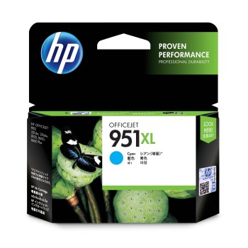 Cartucho de Tinta HP 951XL - Cian - Original - (CN046AL) - CN046AL