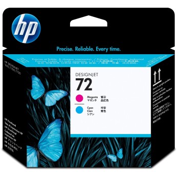 Cabezal de Impresión HP 72 Cian Magenta Original para Impresoras DesignJet - Modelo C9383A