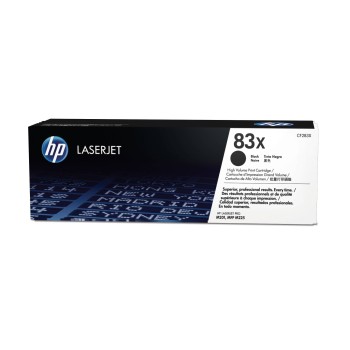 Cartucho De Tóner Hp 83X Negro Alto Rendimiento Laserjet Original (Cf283X) - CF283X