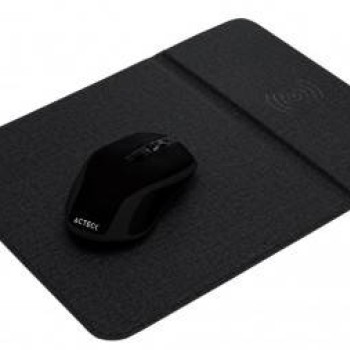 Mouse Acteck Qiset KM110 Inalámbrico USB 5 Botones con Carga Qi y Mouse Pad - AC-923132