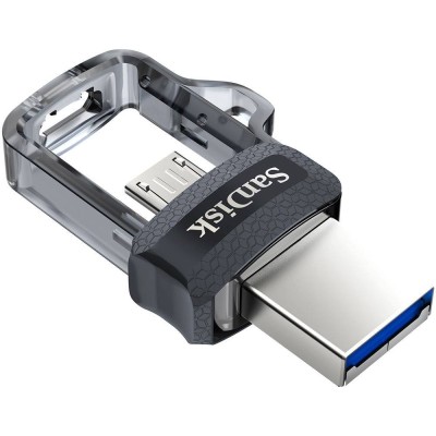 Memoria Micro Usb Sandisk Ultra Dual M3.0 128Gb Usb 3.0 Otg Plata - SDDD3-128G-G46