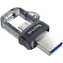 Memoria Micro Usb Sandisk Ultra Dual M3.0 128Gb Usb 3.0 Otg Plata - SDDD3-128G-G46