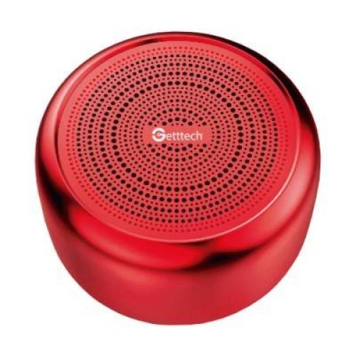 Bocina Portátil GETTTECH Bluetooth 5.0 Inalámbrica Rojo - Modelo Gam-31501R