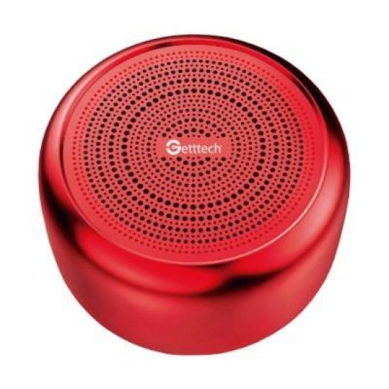 Mini Bocina Getttech Melodic Inalámbrica Bluetooth Rojo - Gam-31501R