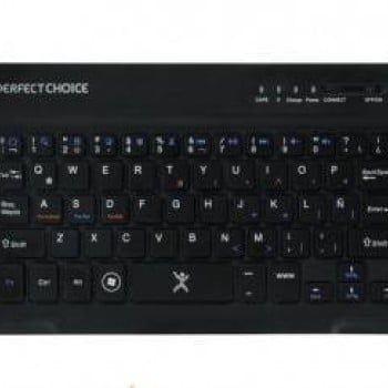 Mini Teclado Inalámbrico Perfect Choice Pc 200932 Bluetooth Micro Usb Negro - PC-200932