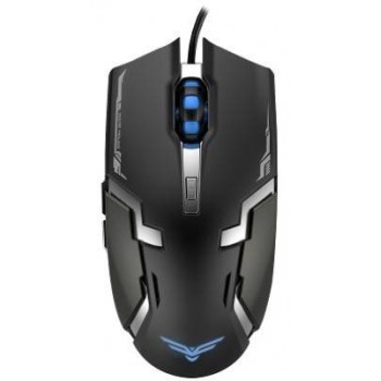 Mouse Gamer Naceb Technology Alámbrico 6 Botones Negro Con Plata - NA-629