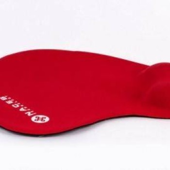 Mouse Pad Naceb con Gel Rojo - Descansa Muñecas - Modelo NA-549RO