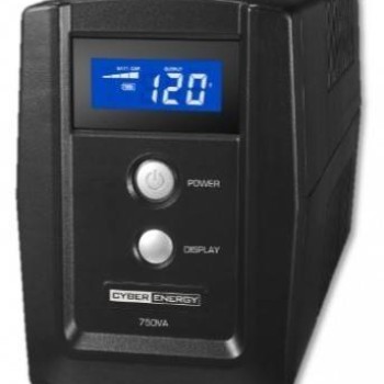 UPS CyberPower 750VA/420W 6 Contactos Línea Interactiva LCD AVR - OM750ATLCD