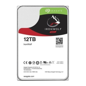Disco Duro Seagate Ironwolf - 3.5" - 12TB - SATA 3 - Hot-plug - ST12000VN0008