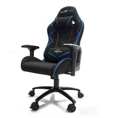 Silla Gamer Vorago Game Factor Cgc600 Reclinable Con Descansa Brazos 4D Color Azul Negro - CGC600-BL