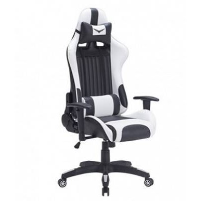 Silla Gamer Naceb Marine Soporta 140Kg Negro Con Blanco - NA-0901
