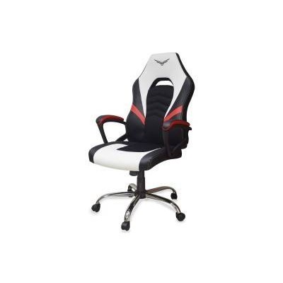 Silla Gamer Naceb Titan Soporta 120Kg Negro Con Blanco - NA-0935B