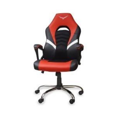 Silla Gamer Naceb Titan Soporta 120Kg Negro Con Rojo - NA-0935R