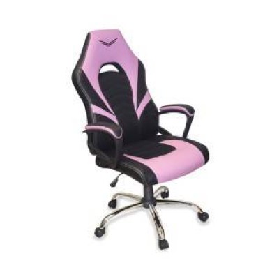 Silla Gamer Naceb Technology Titan Soporta 120Kg Negro Con Rosa - NA-0935RS