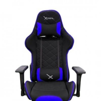 Silla Gamer Xzeal Xz25 Soporta 100Kg Negro Con Azul - XZSXZ25A