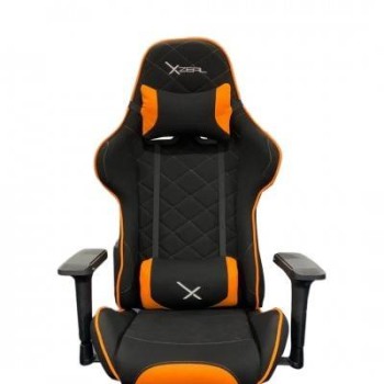 Silla Gamer Xzeal Xz25 Soporta 100Kg Negro Con Naranja - XZSXZ25O