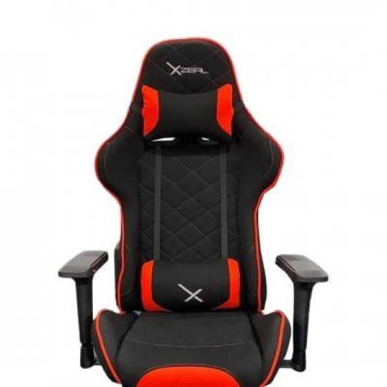 Silla Gamer Xzeal Xz25 Soporta 100Kg Negro Con Rojo - XZSXZ25R