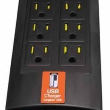 Supresor de Picos Complet 8 Contactos con Puerto USB - Modelo BRC-1-005