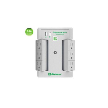Supresor De Picos Koblenz Ss 2000 Usb 6 Contactos 2X Usb 2000 Joules - 00-5348-00-8