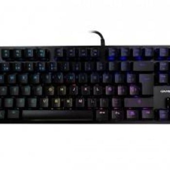 Teclado Mecánico Vorago Game Factor Kbg500 Alámbrico Usb Switch Azul Rgb Negro - KBG500-BL