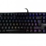 Teclado Mecánico Vorago Game Factor Kbg500 Alámbrico Usb Switch Azul Rgb Negro - KBG500-BL
