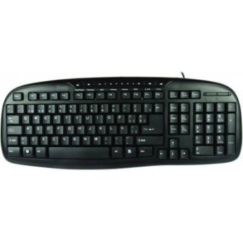 Teclado Multimedia Core Easy Line Usb Negro - EL-993384