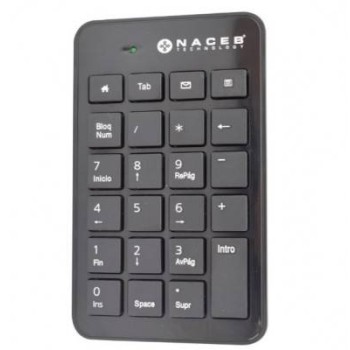 Teclado Numérico Naceb Na 0104 Usb 23 Teclas Negro - NA-0104