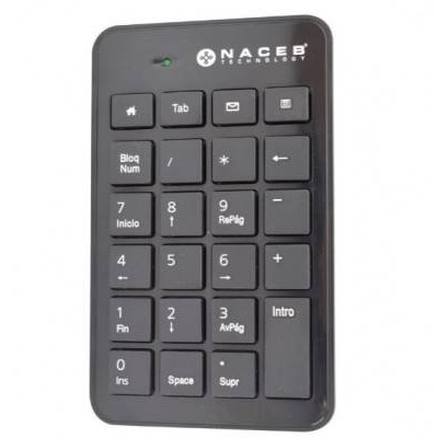 Teclado Numérico Naceb Na 0104 Usb 23 Teclas Negro - NA-0104